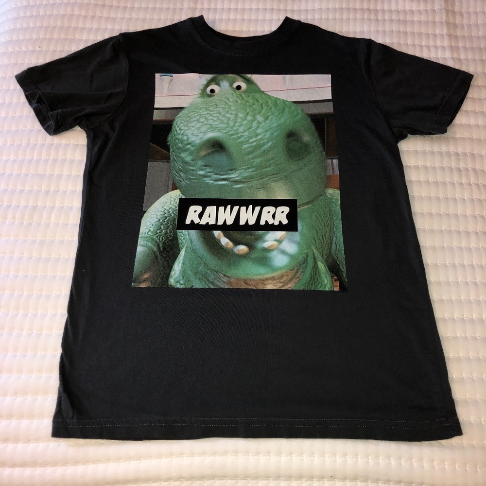 Toy story dinosaur graphic tee shirt